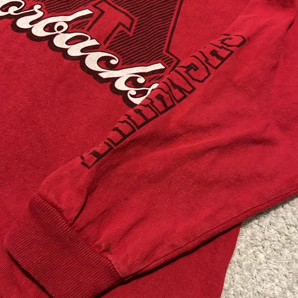 Arkansas Razorbacks Boys Shirt Long Sleeve size 6/7 but fits more like a size 5 - Picture 3 of 5
